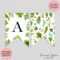 Tropical Greenery Baby Shower Bunting Flag Banner | Baby Within Diy Baby Shower Banner Template