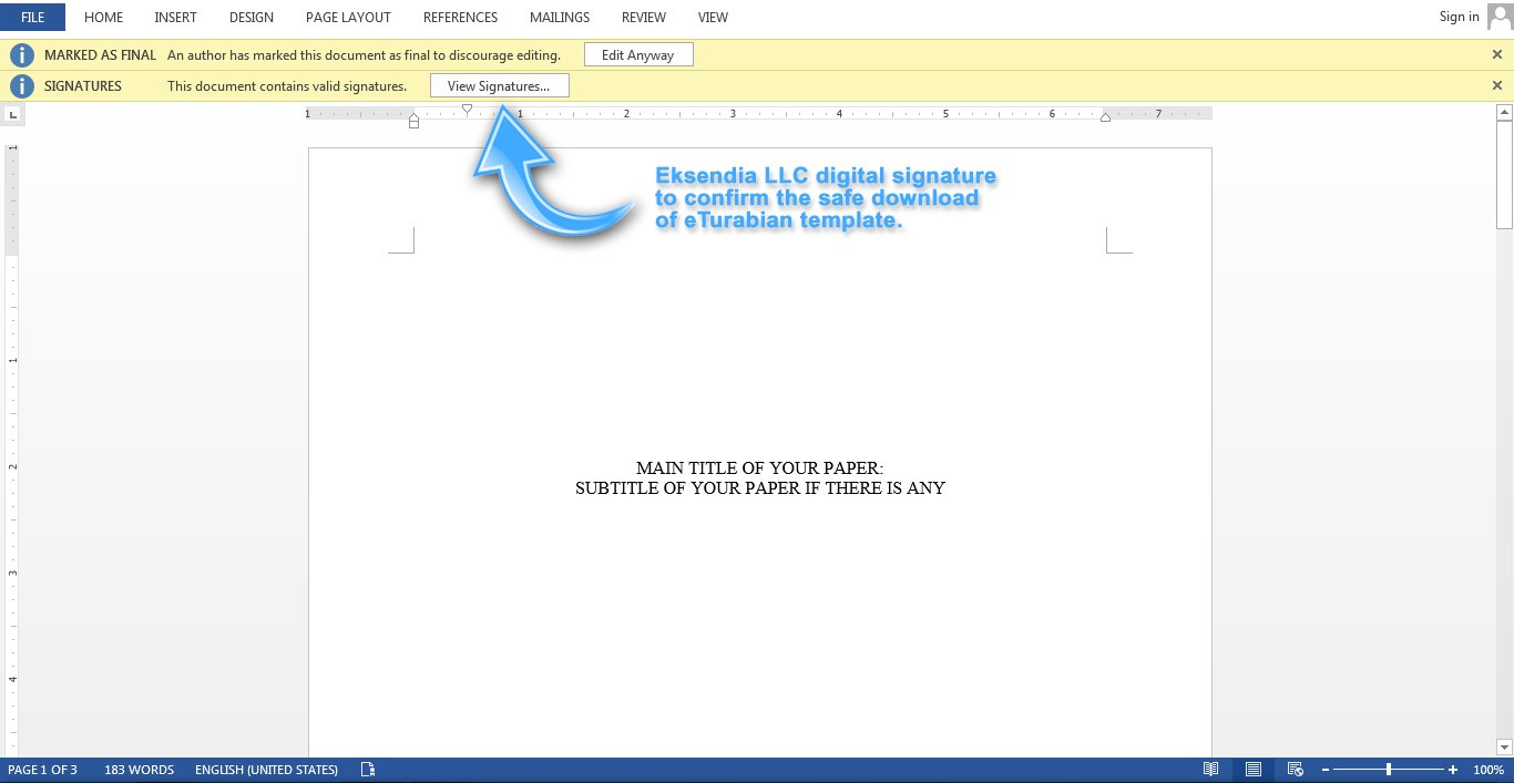 Turabian 9Th, Mla 8Th, Apa 6Th Editions. Our Precision Is Regarding Turabian Template For Word