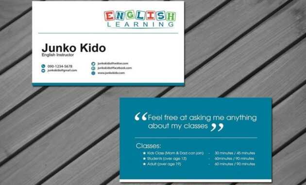 Tutor Business Cards For Teachers Templates Free| Pozycjoner intended for Business Cards For Teachers Templates Free