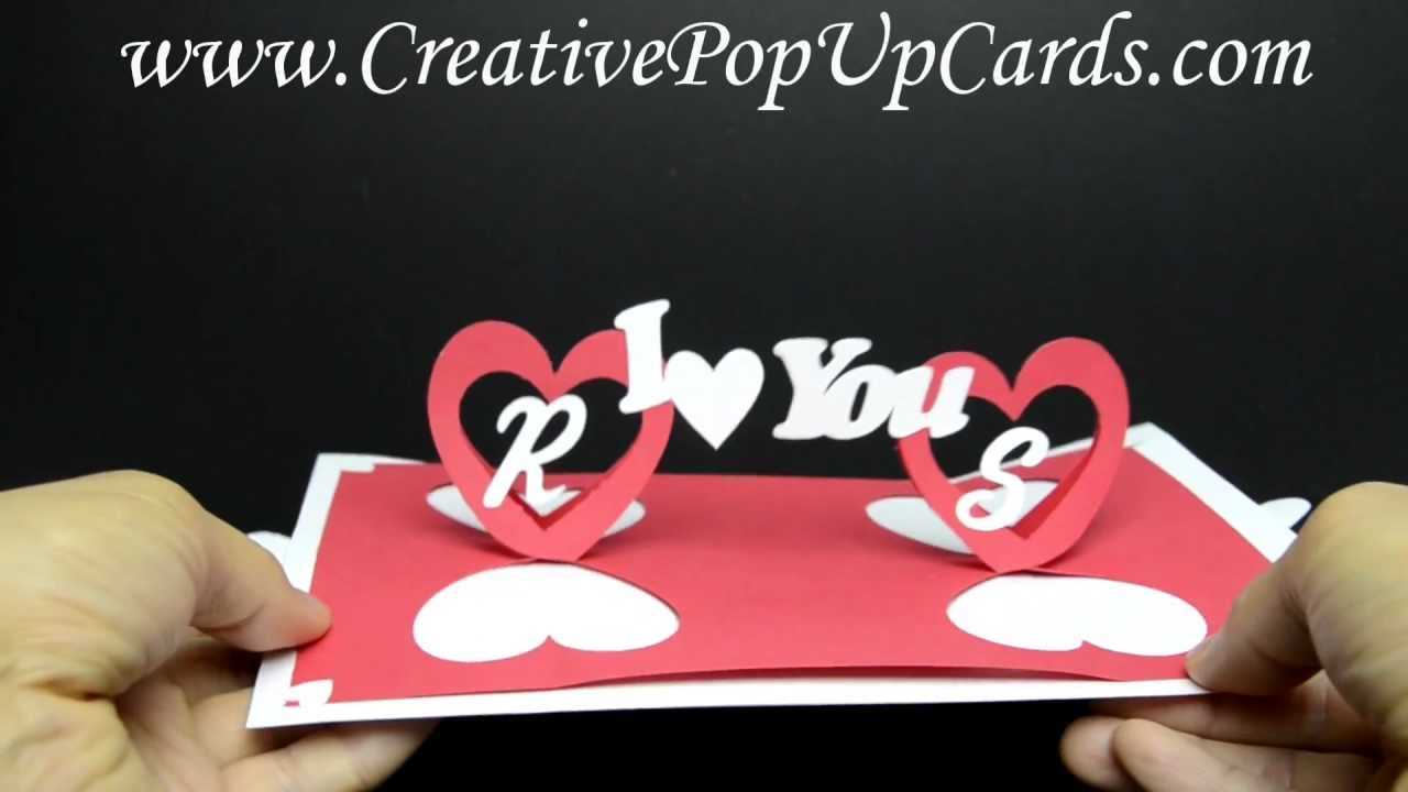 Twisting Hearts Pop Up Card Template Pertaining To Heart Pop Up Card Template Free
