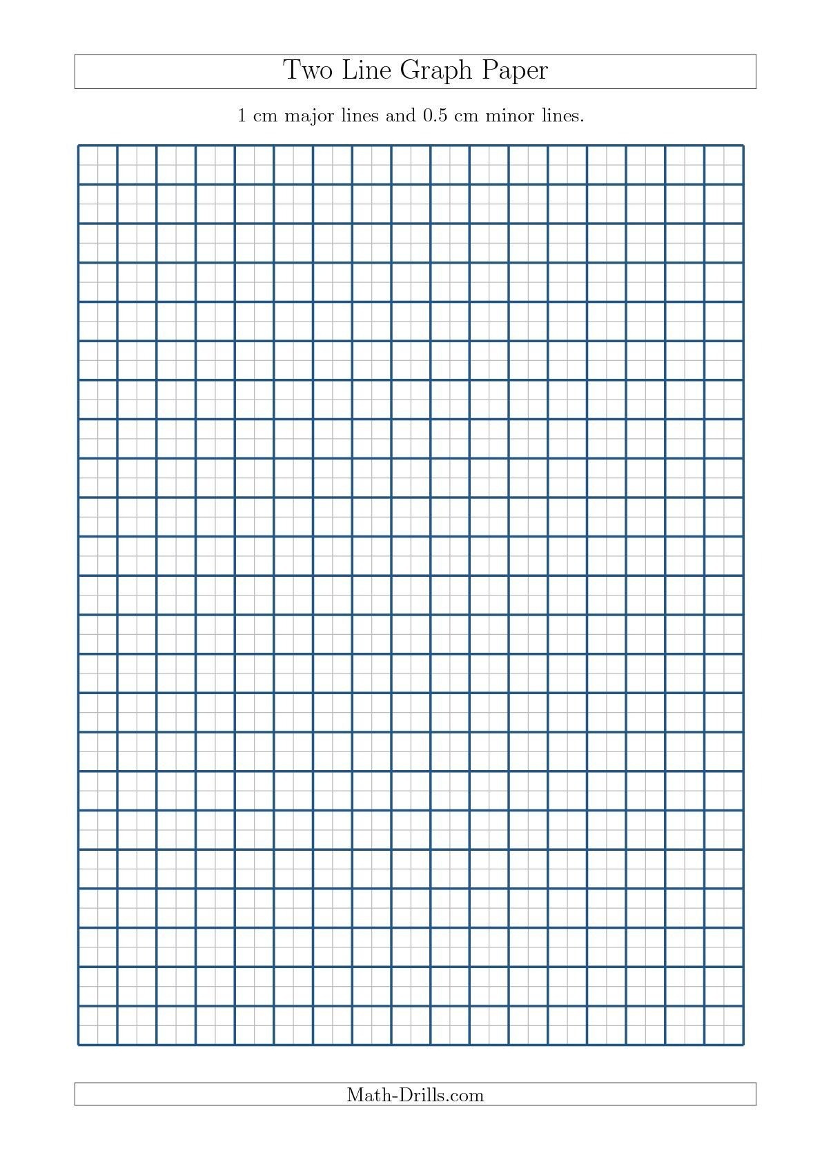 Two Line Graph Paper With 1 Cm Major Lines And 0.5 Cm Minor Throughout 1 Cm Graph Paper Template Word