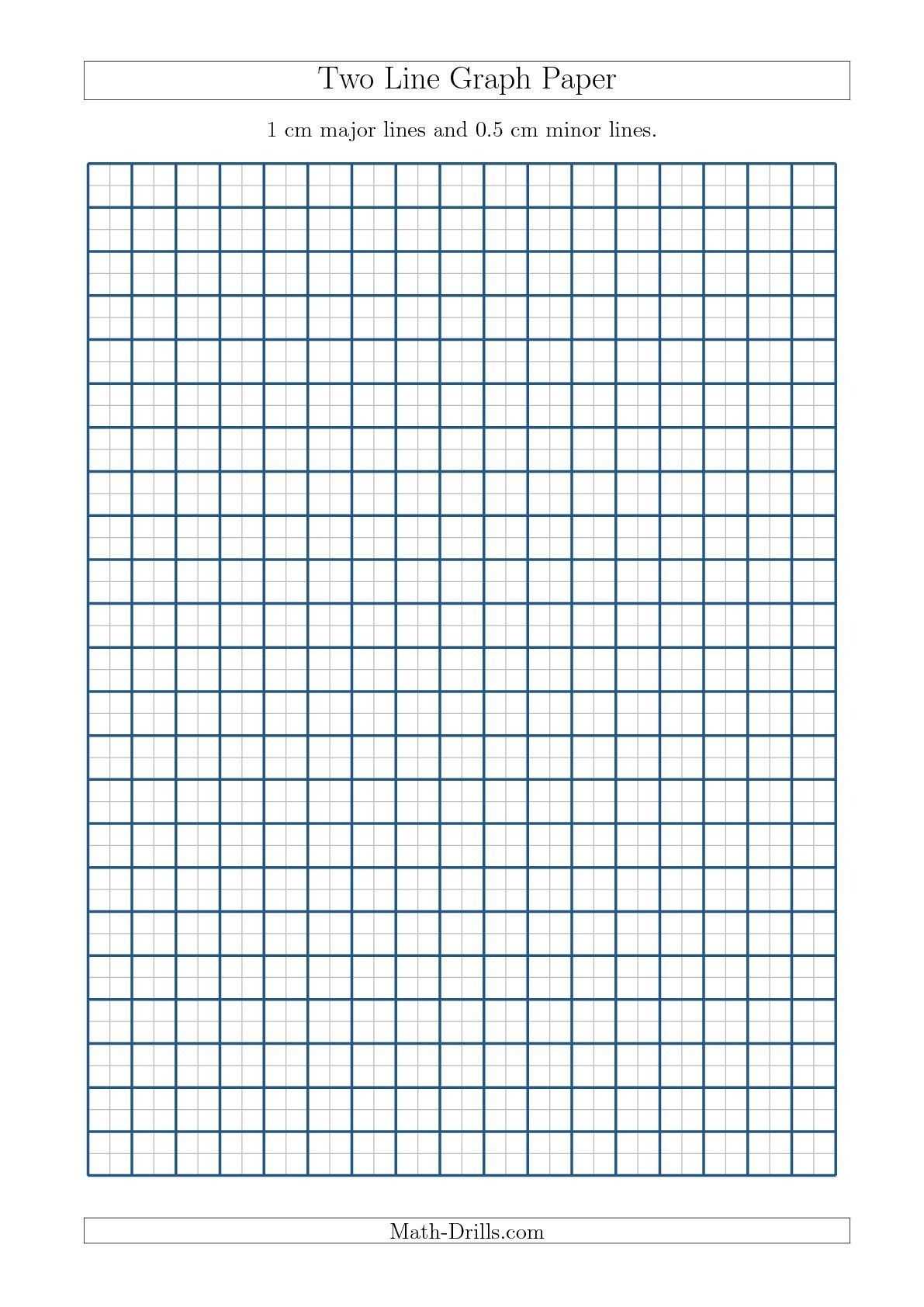 Two Line Graph Paper With 1 Cm Major Lines And 0.5 Cm Minor Throughout 1 Cm Graph Paper Template Word