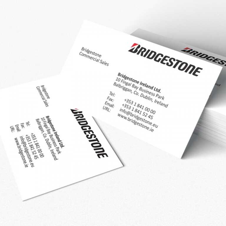 2 Sided Business Card Template Word