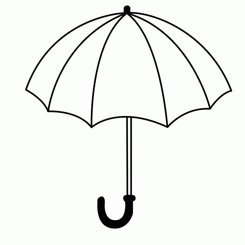 Umbrella Coloring Pages | Nature Coloring Pages | Umbrella Regarding Blank Umbrella Template