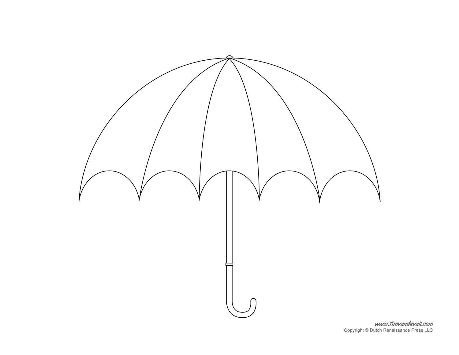 Umbrella Template – Clip Art Library Regarding Blank Umbrella Template
