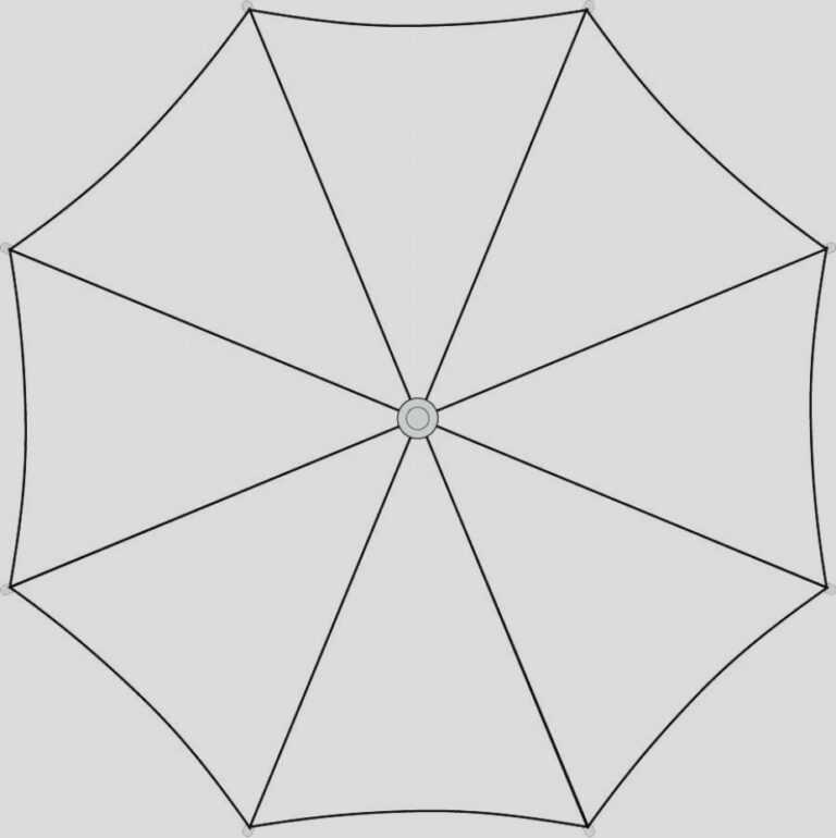 Blank Umbrella Template