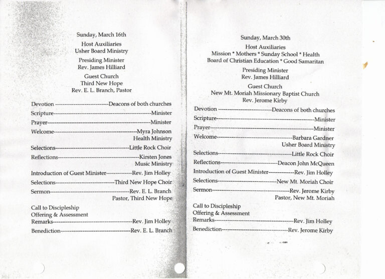 Church Program Templates Word