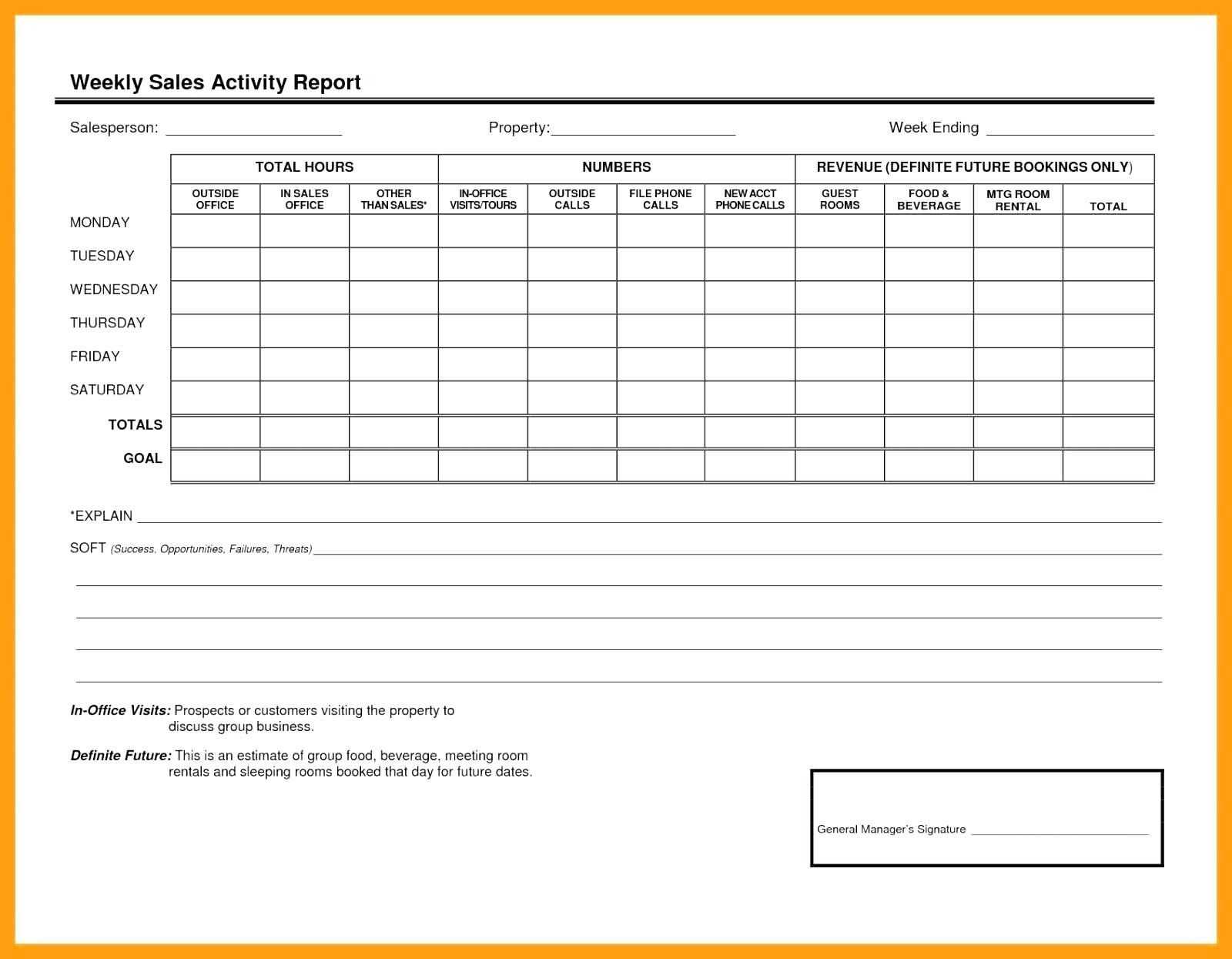 Unique Daily Task Template #exceltemplate #xls #xlstemplate With Regard To Customer Visit Report Format Templates