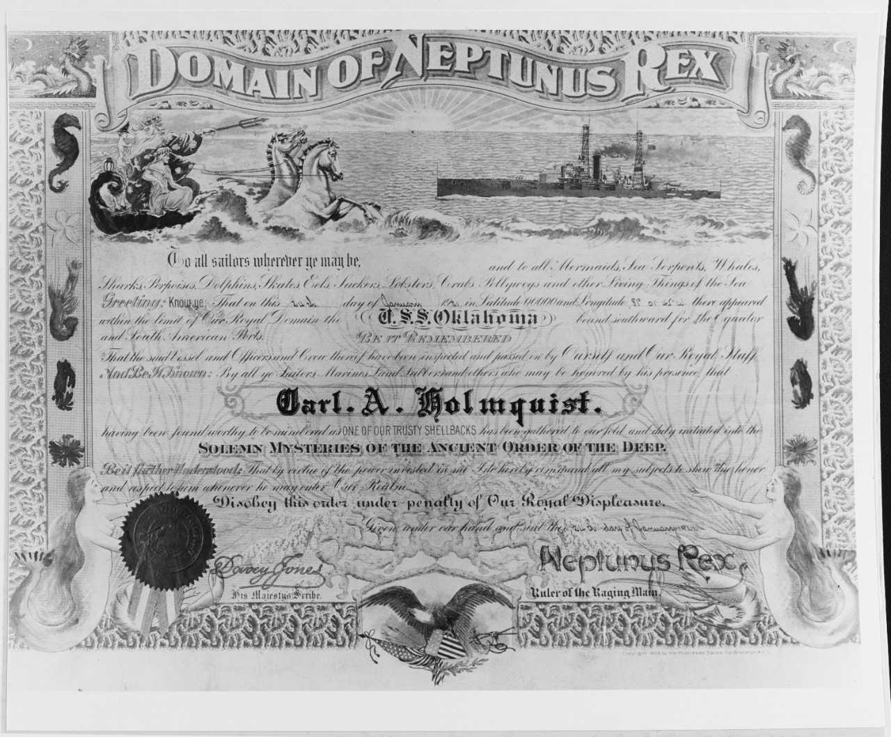Unofficial Navy Certificates For Crossing The Line Regarding Crossing The Line Certificate Template