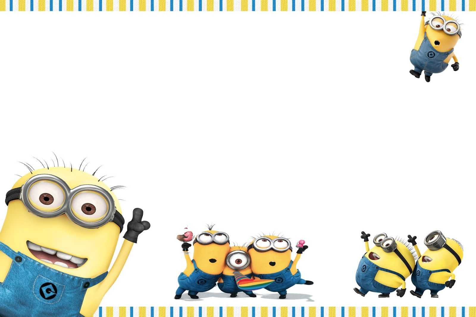 Updated! Bunch Of Minion Birthday Party Invitations Ideas Intended For Minion Card Template