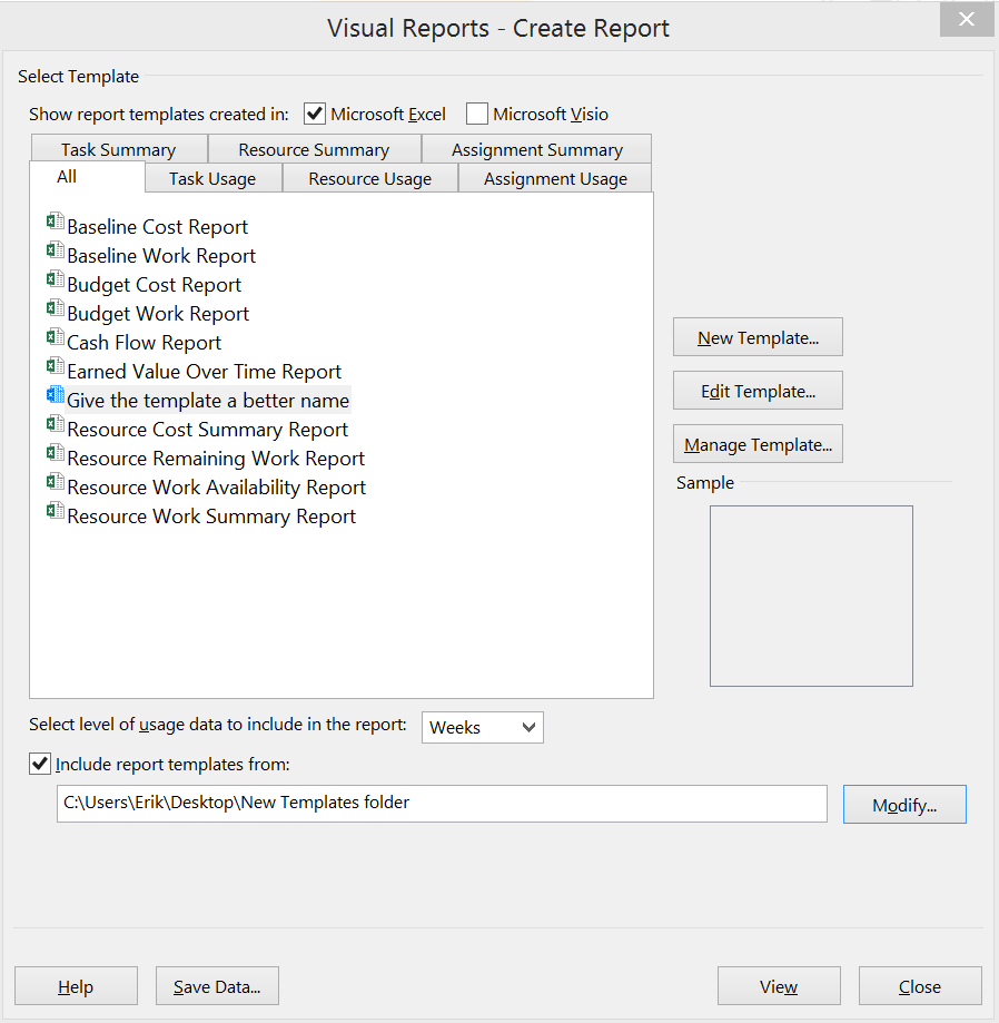 Updating The Visual Reports In Ms Project 2010 And 2013 Inside Ms Project 2013 Report Templates