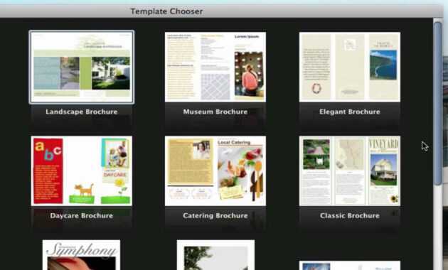 Use Pages On Macs To Create A Pamphlet (View Description) with regard to Mac Brochure Templates