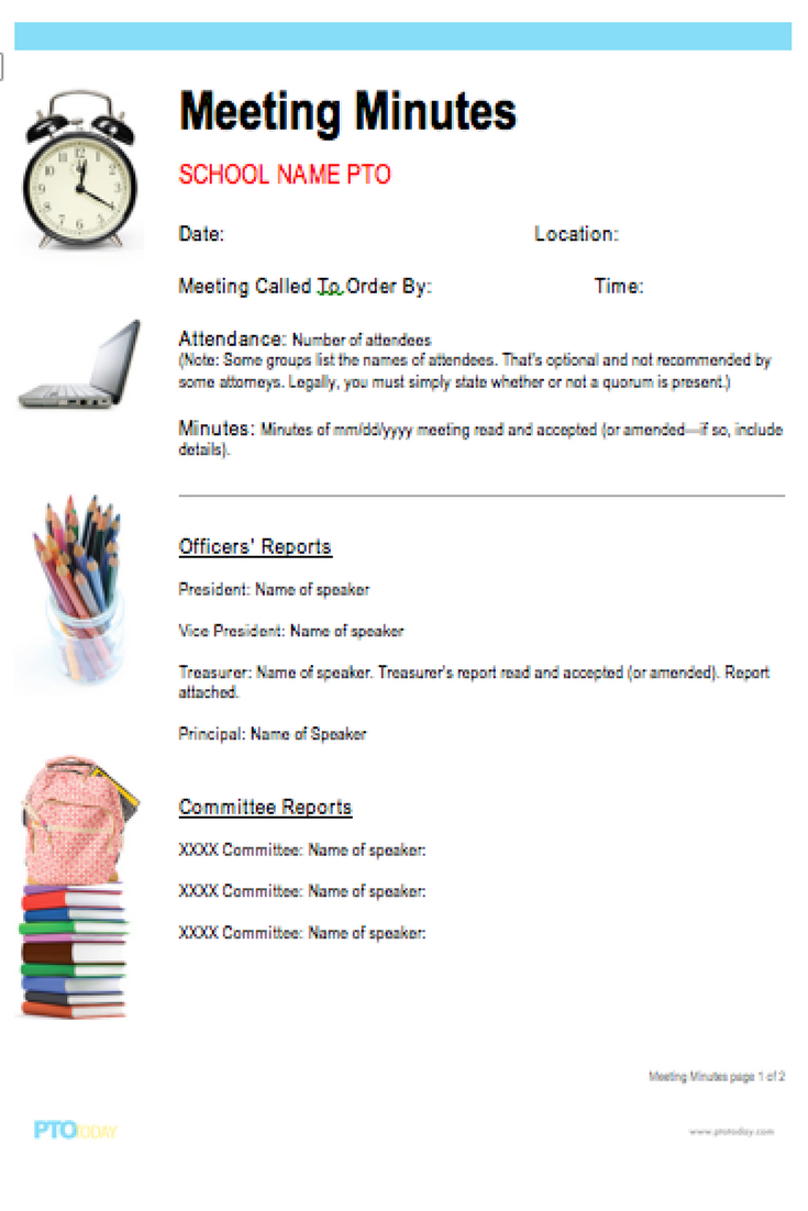 Use This Template To Make Meeting Minutes Easy! | Meetings Regarding Fundraising Report Template