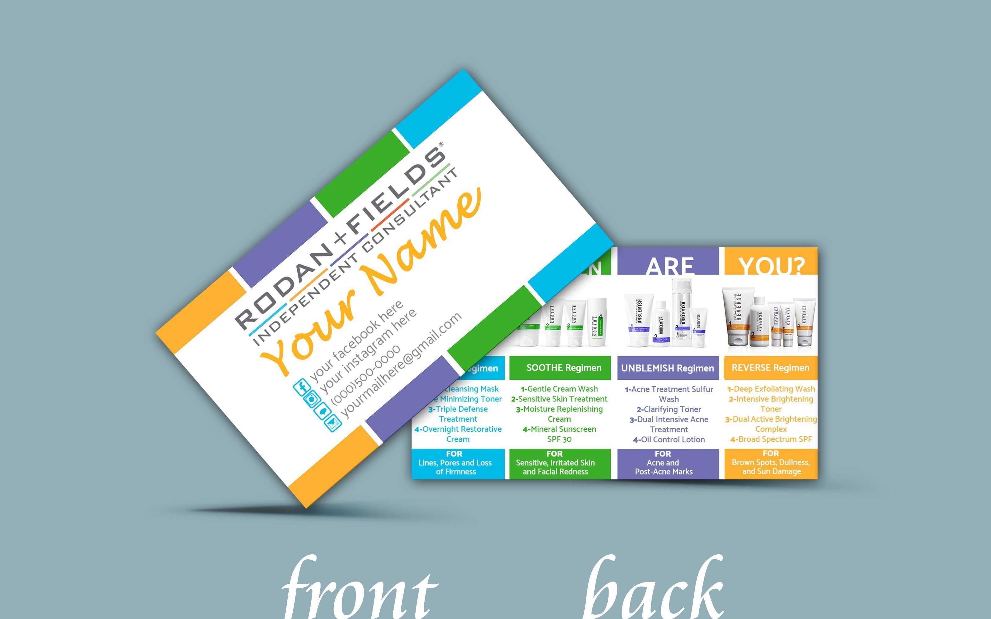 Using Facebook Logo On Business Cards Like Us Group Link Can For Rodan And Fields Business Card Template