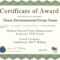 Valedictorian Award Certificate Template Pertaining To College Graduation Certificate Template