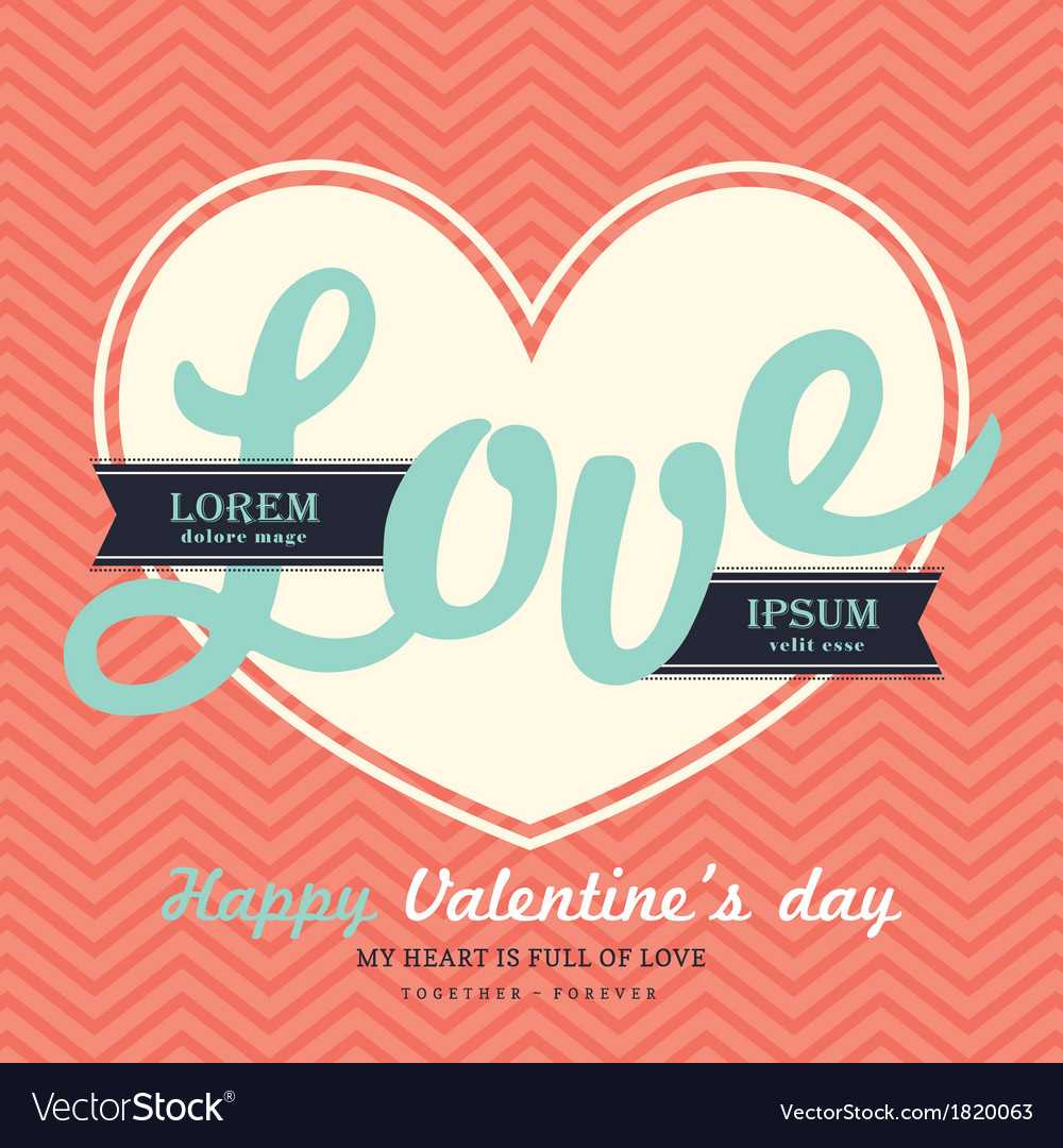 Valentines Day Invitation Card Template Love Word With Valentine Card Template Word