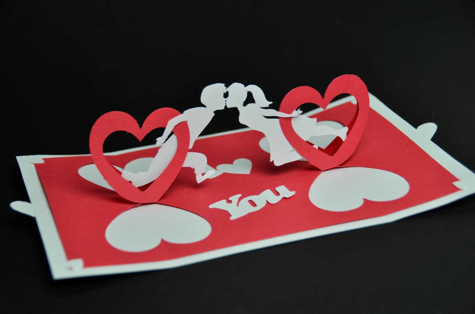 Valentine's Day Pop Up Card: Twisting Heart – Creative Pop With Regard To Twisting Hearts Pop Up Card Template