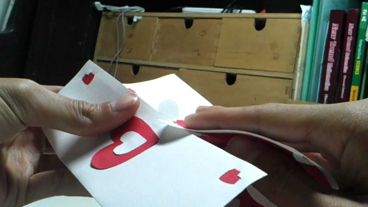 Valentine's Day Pop Up Card: Twisting Hearts Pertaining To Twisting Hearts Pop Up Card Template