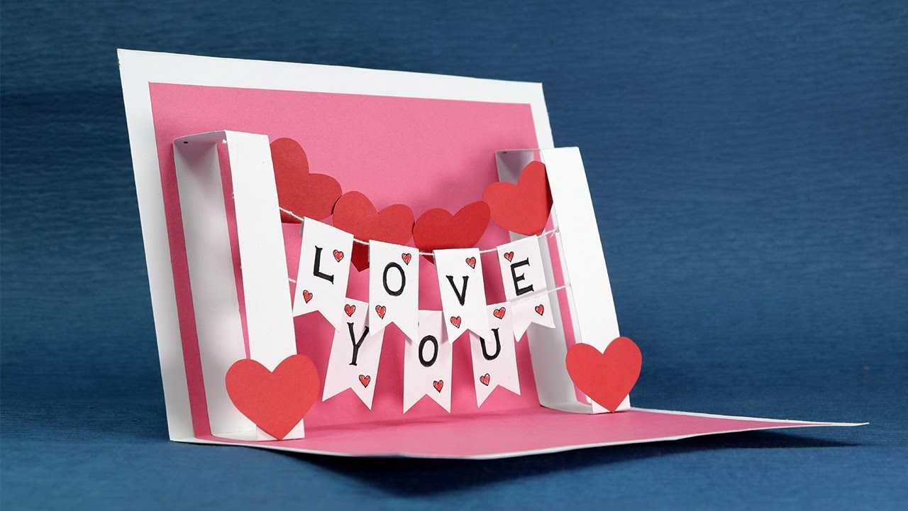 Valentine's Day Pop Up Templates - Do It Yourself Pop Up In I Love You Pop Up Card Template