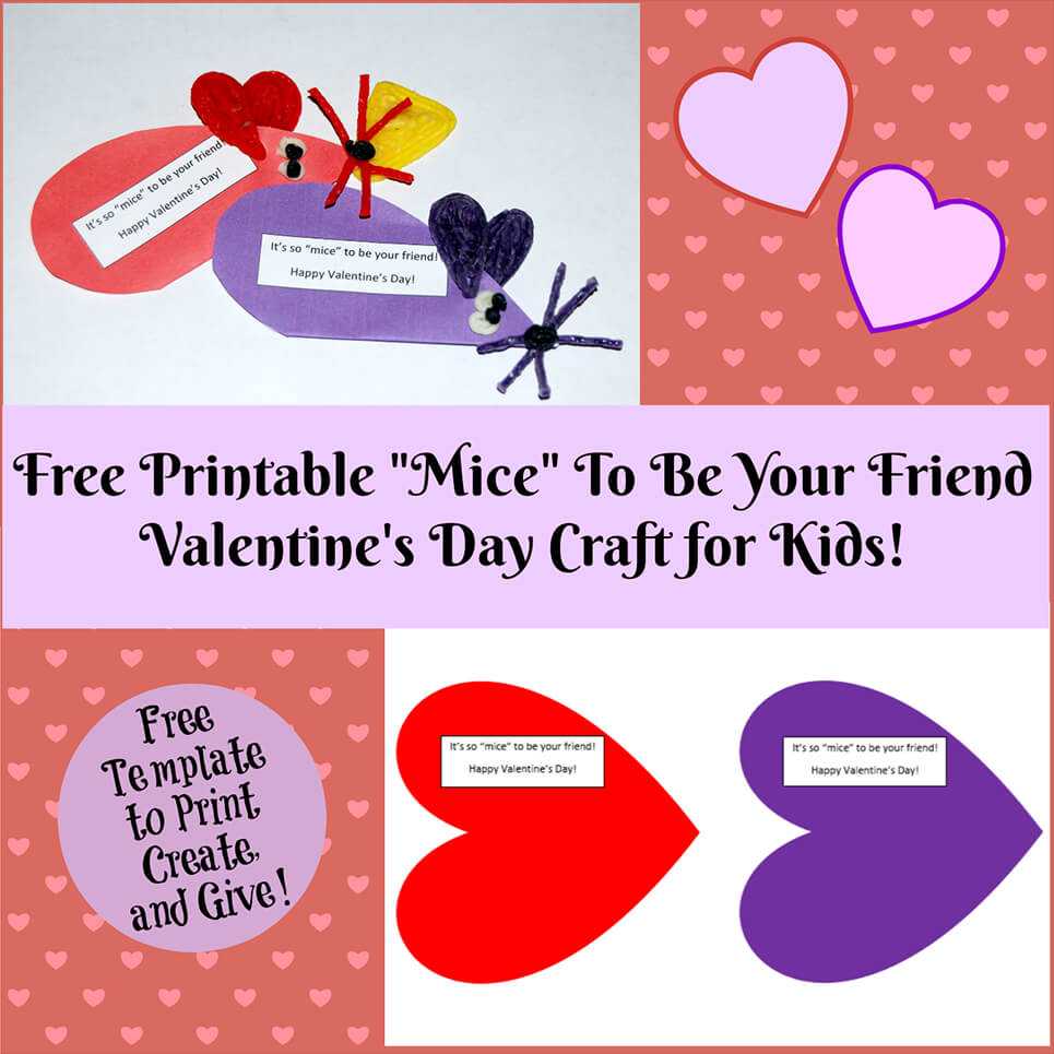 Valentine's Day Printable Card Crafts For Kids To Create inside Valentine Card Template For Kids Valentine's Day Printable Card Crafts For Kids To Create Inside Valentine Card Template For Kids