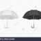 Vector 3D Realistic Render White And Black Blank Umbrella Throughout Blank Umbrella Template