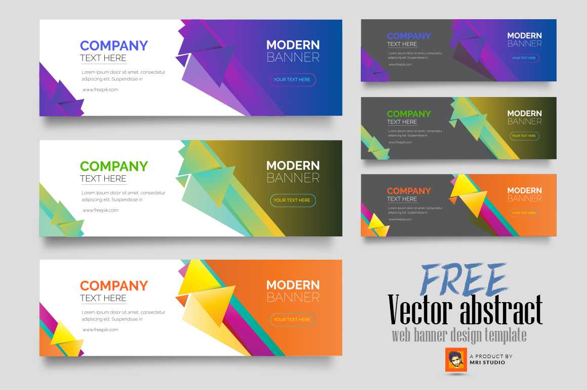 Vector Abstract Web Banner Design Template – Photoshop Action Pertaining To Product Banner Template