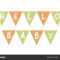 Vector Baby Shower Banner Template. Scandinavian Design In Baby Shower Banner Template