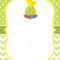 Vector Card Template With A Cute Chick On Polka Dot And Chevron.. Within Easter Chick Card Template