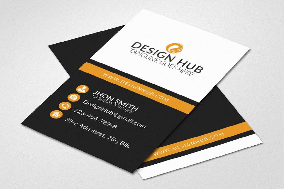 Vertical Business Card Template – Vsual In Buisness Card Template