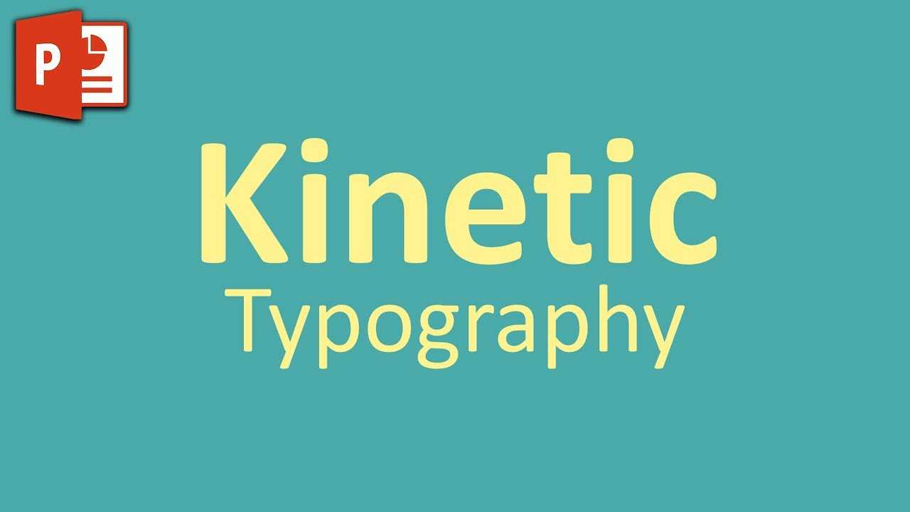 Very Simple Kinetic Typography In Powerpoint ✔ In Powerpoint Kinetic Typography Template