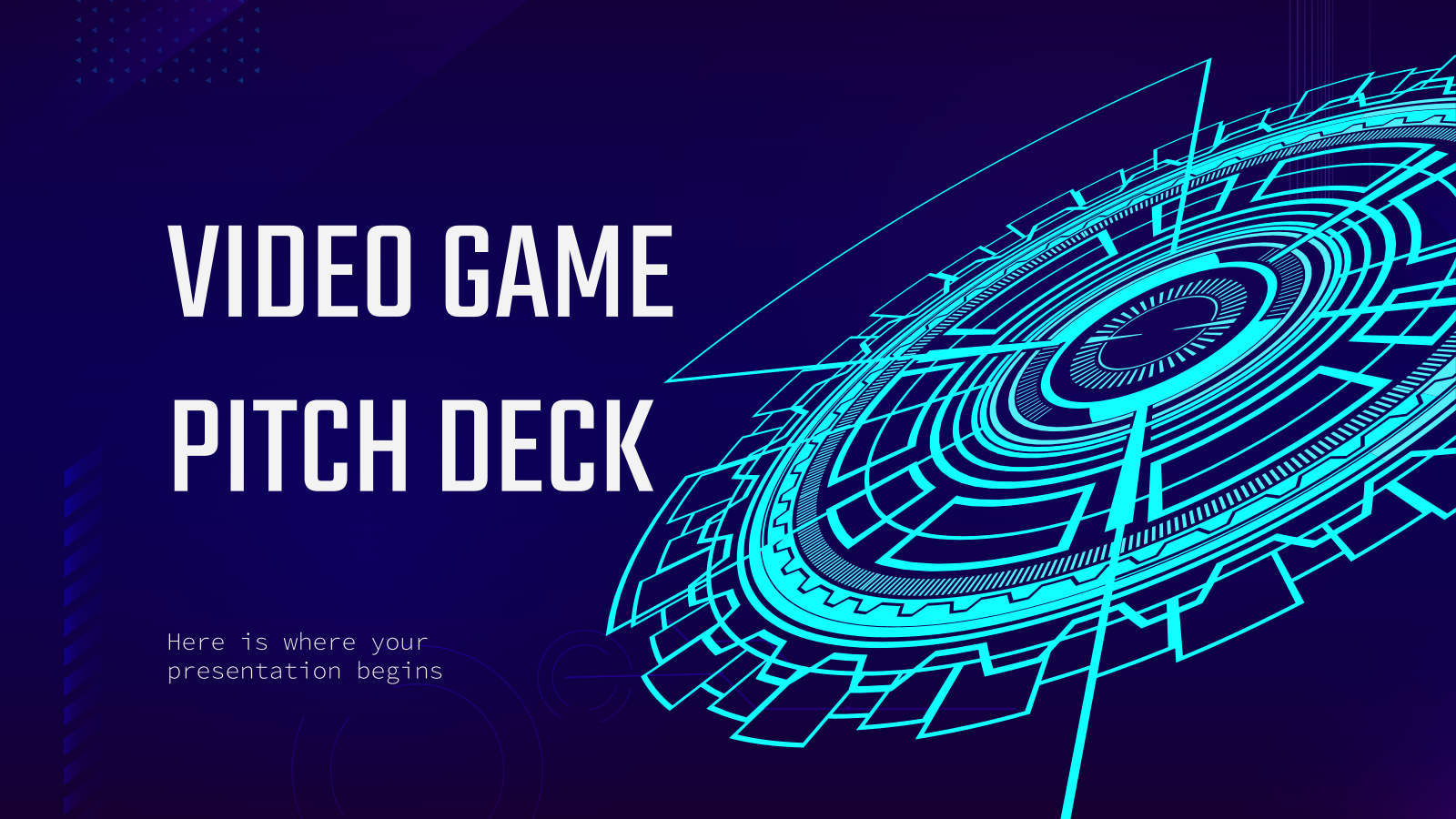 Video Game Pitch Deck – Free Presentation Template For Within Powerpoint Template Games For Education