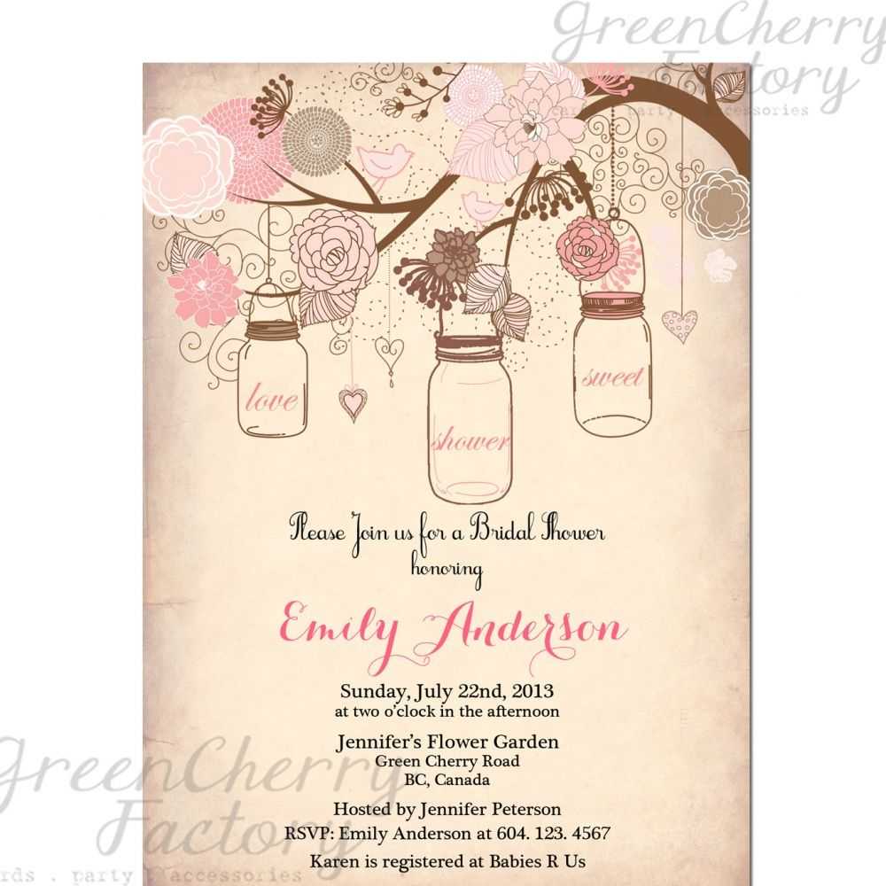 Vintage Bridal Shower Invitation Templates Free | Bridal Within Blank Bridal Shower Invitations Templates