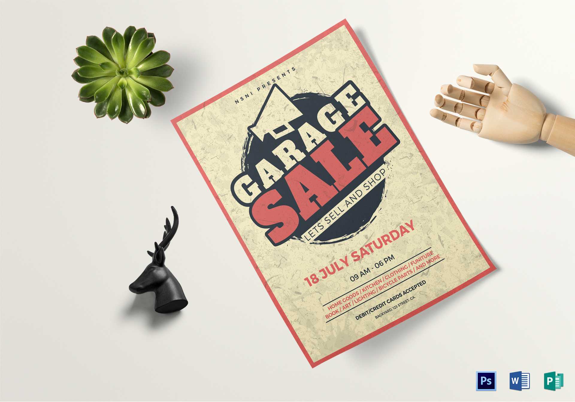 Vintage Garage Sale Flyer Template With Garage Sale Flyer Template Word