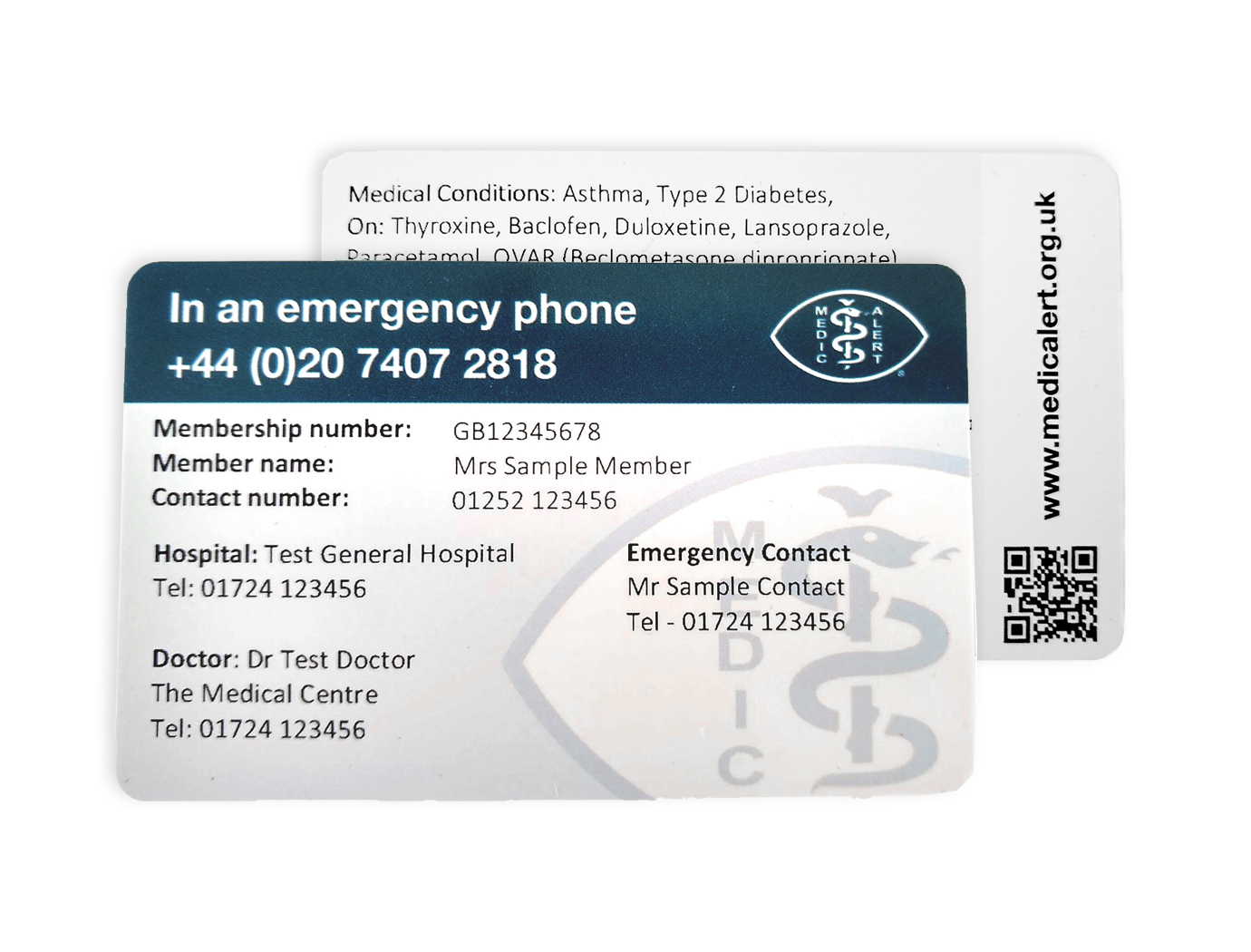 Wallet Card In Medical Alert Wallet Card Template