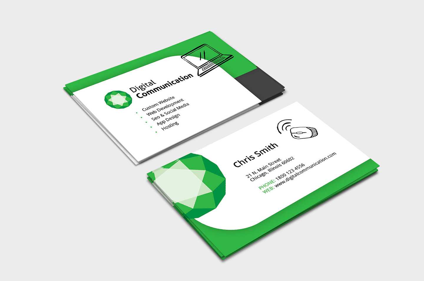 Web Designer Business Card Template In Psd, Ai & Vector Within Web Design Business Cards Templates