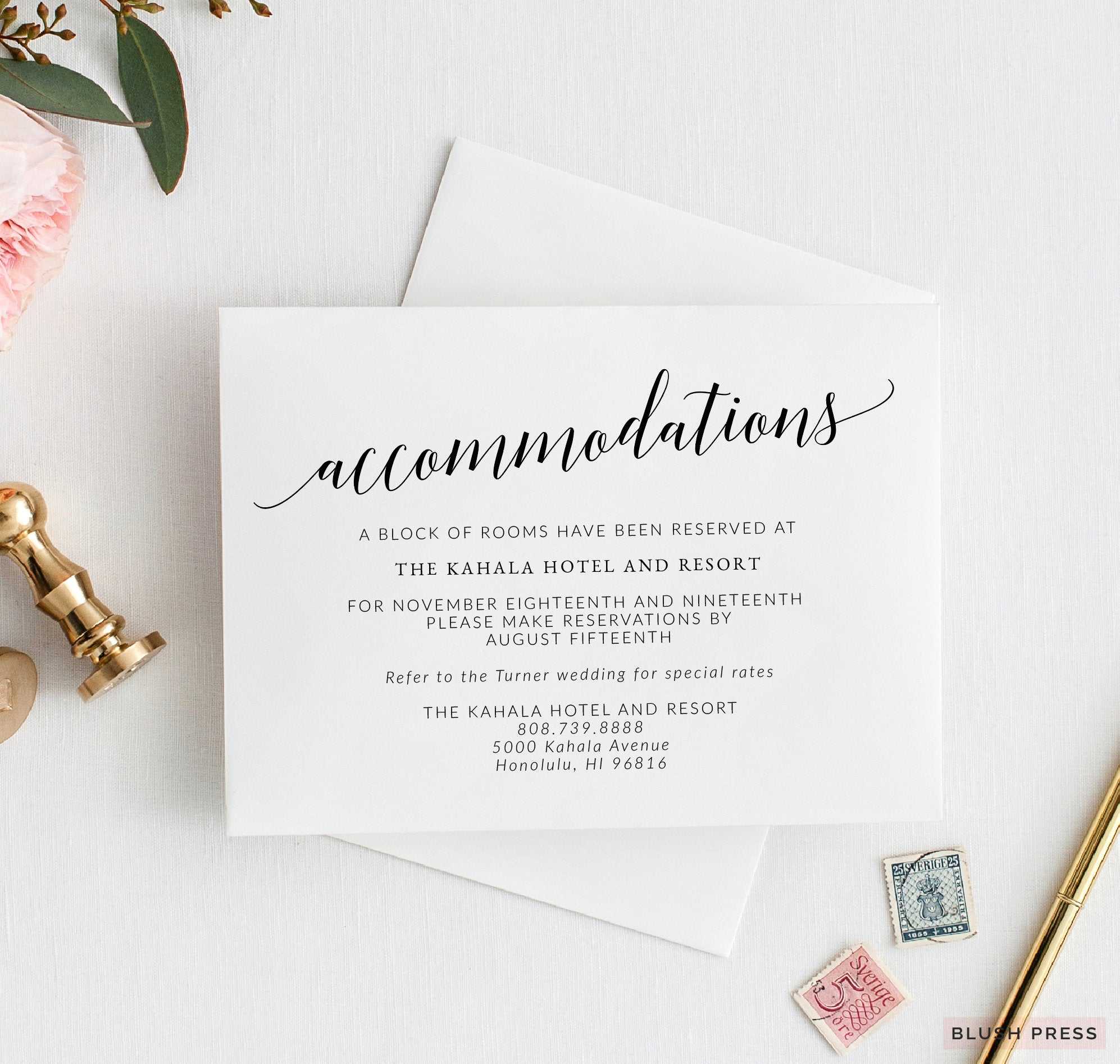 Wedding Accommodations Card Template, Printable Wedding Details Insert,  Wedding Info Card, Enclosure Card, Savannah Collection Sav 037 With Regard To Wedding Hotel Information Card Template