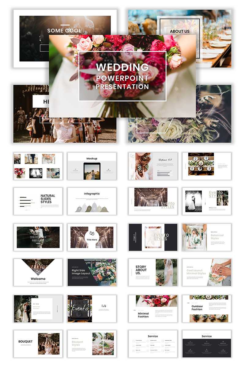 Wedding Album Ppt Templates | Templatemonster Within Powerpoint Photo Album Template