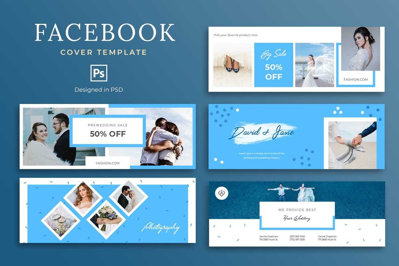 Wedding Facebook Cover Template Psd – 5 Social Media Banner With Regard To Facebook Banner Template Psd