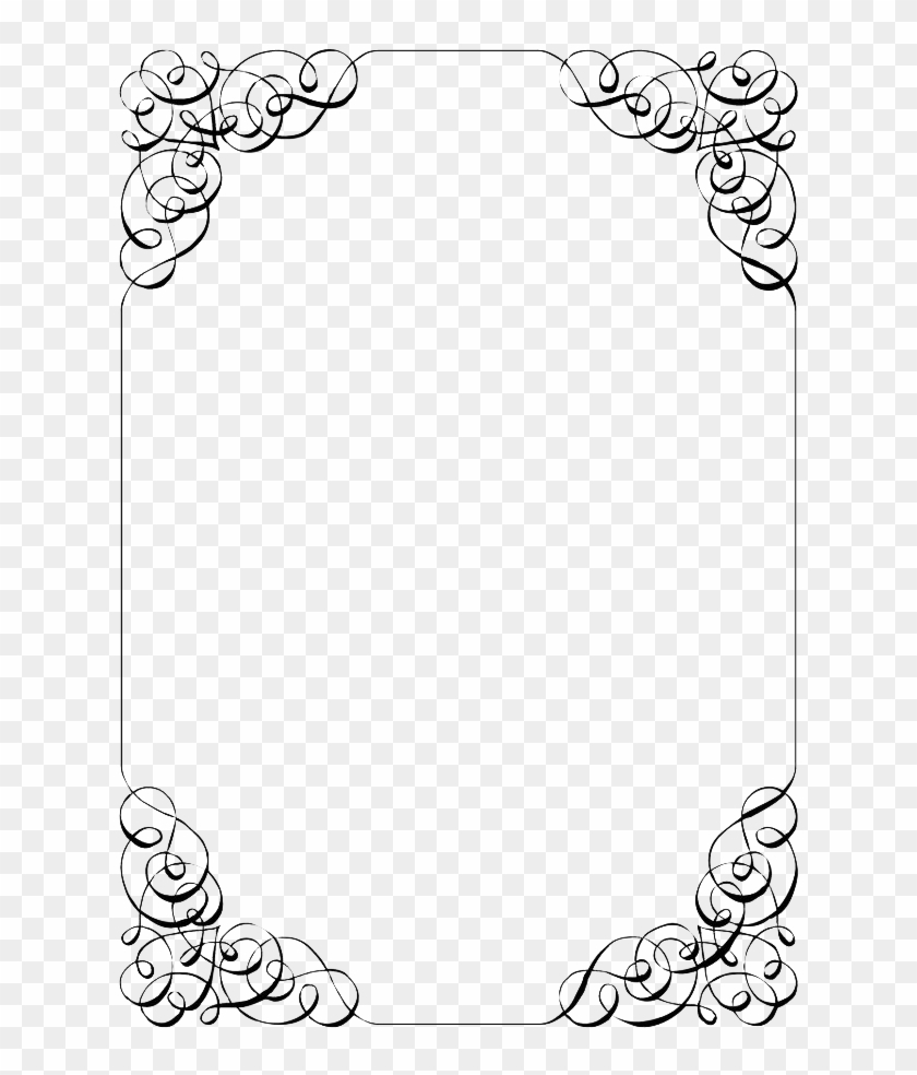 Wedding Invitation Border Png File – Black And White Menu Intended For Blank Templates For Invitations
