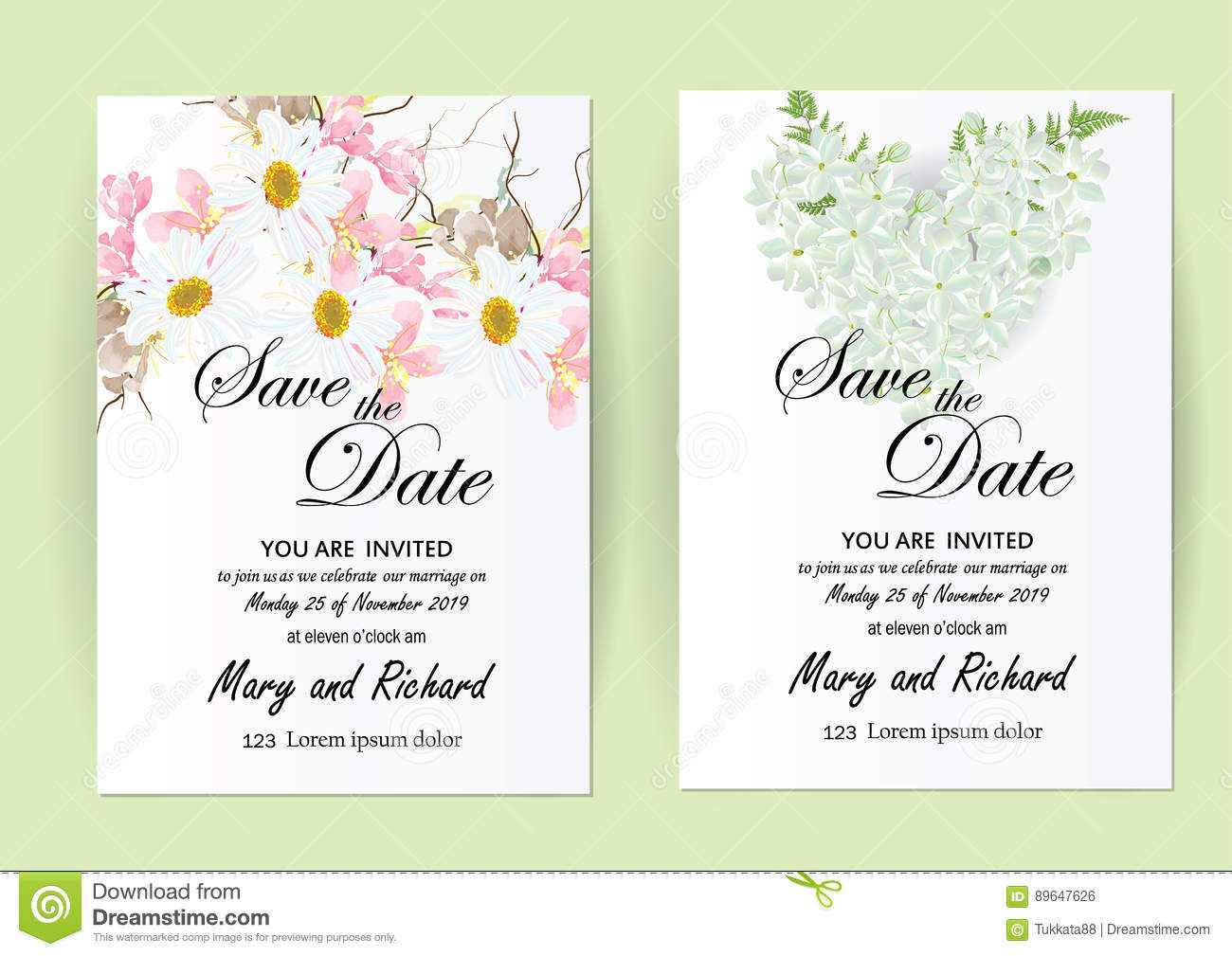 Wedding Invitation Card Flowers,jasmine Stock Illustration Intended For Wedding Card Size Template