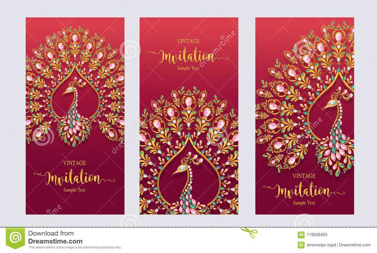 Wedding Invitation Card Templates . Stock Vector In Indian Wedding Cards Design Templates