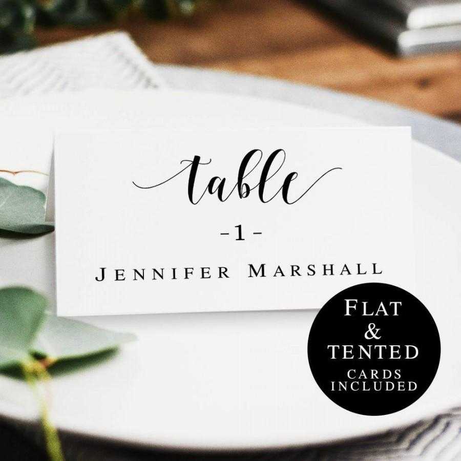Wedding Name Cards Template Rustic Wedding Table Card With Regard To Table Name Card Template