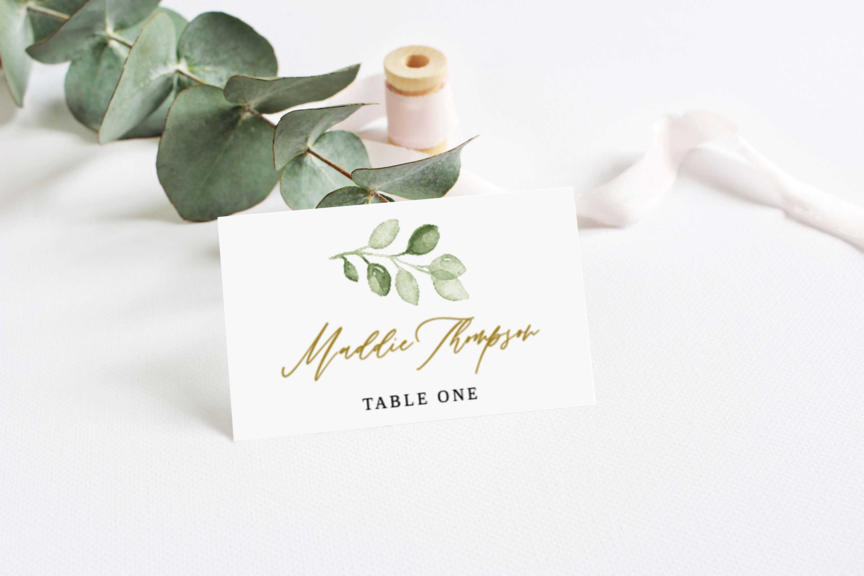 Wedding Place Card Template, Printable Place Cards, Place Within Printable Escort Cards Template