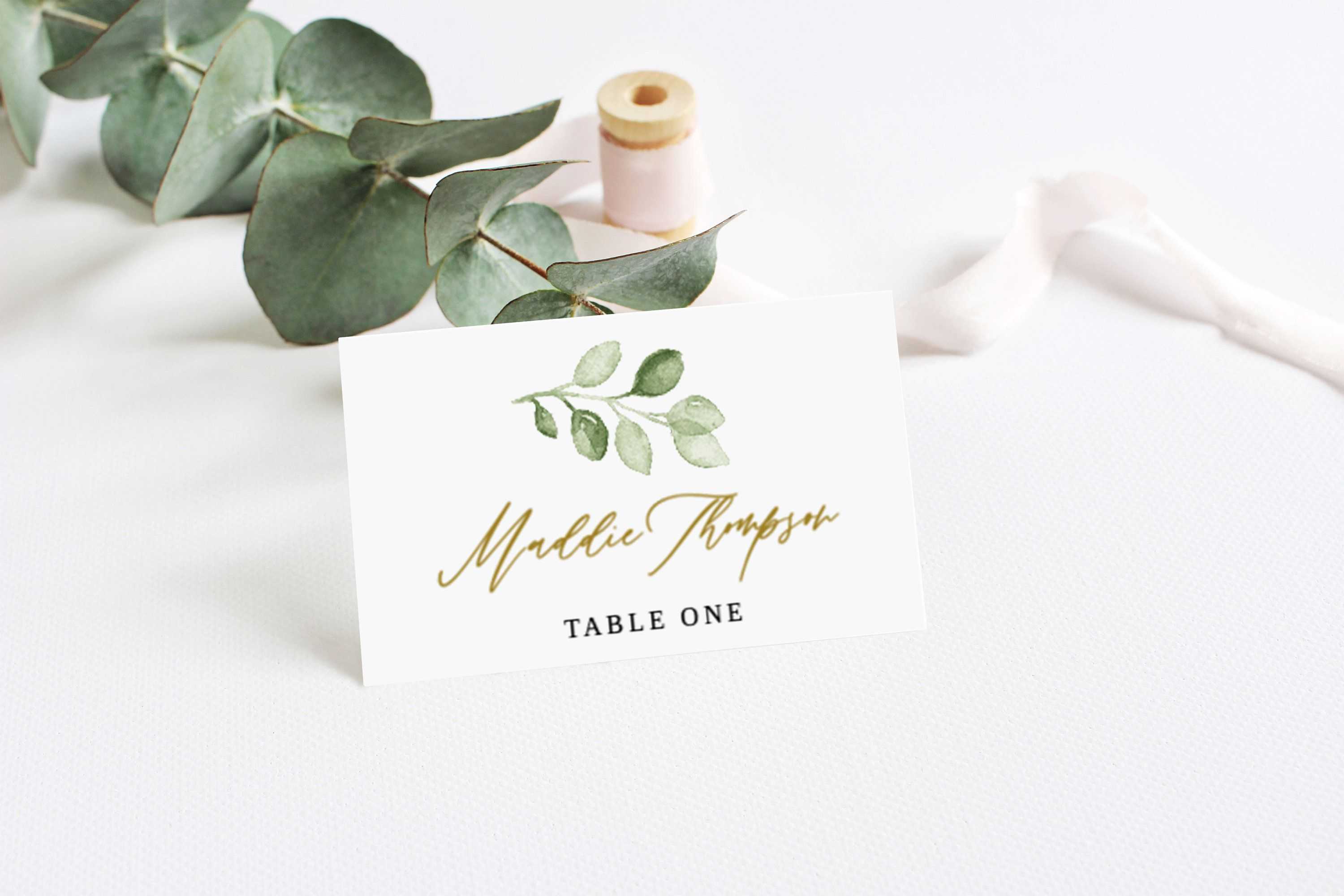 Wedding Place Card Template, Printable Place Cards, Place Within Printable Escort Cards Template