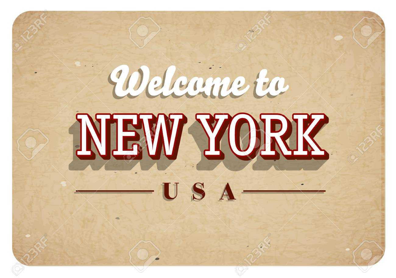 Welcome New York Banner Template Design Throughout Welcome Banner Template