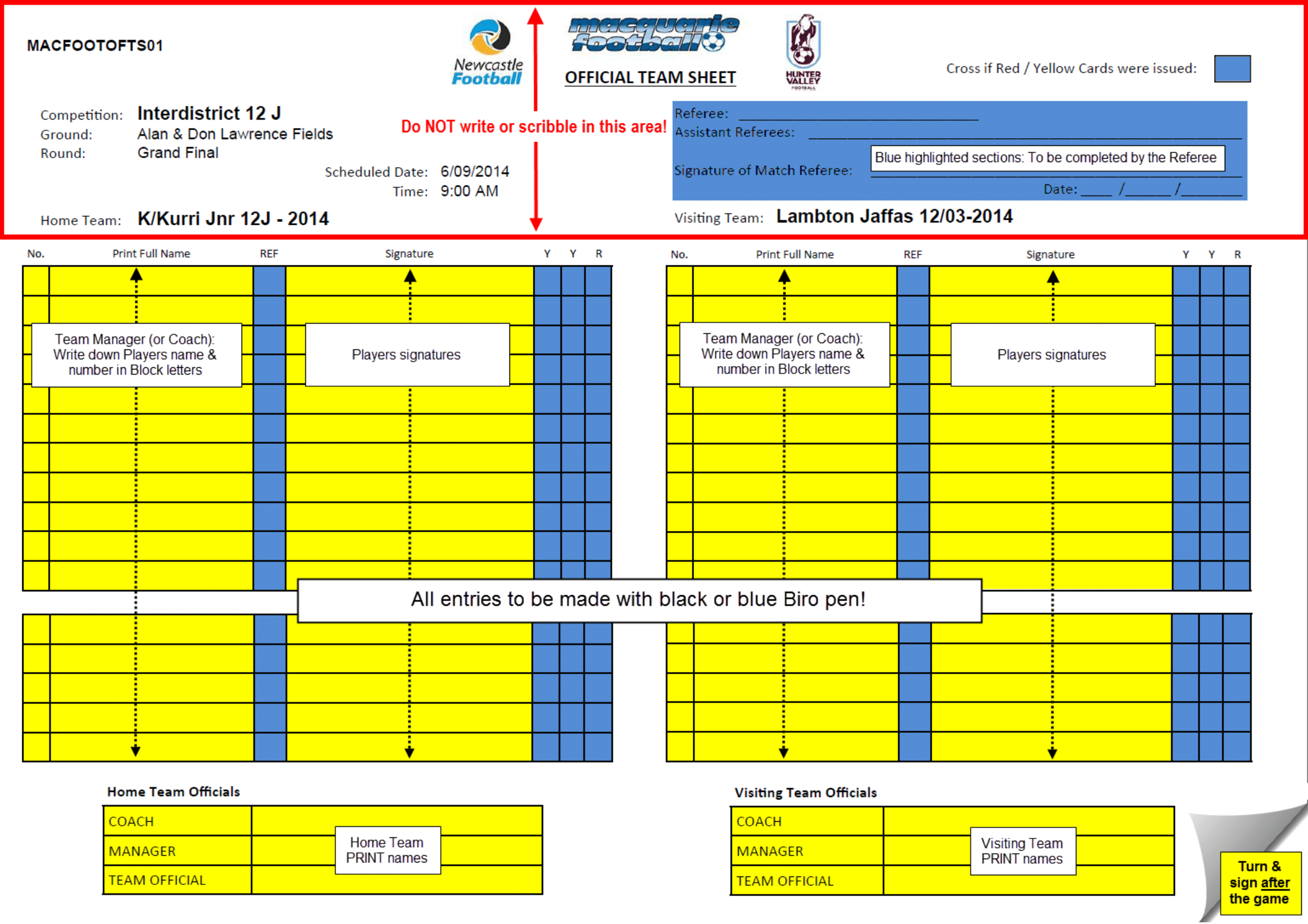 What Do The Referees Write During The Matches? – Sports Throughout Soccer Referee Game Card Template