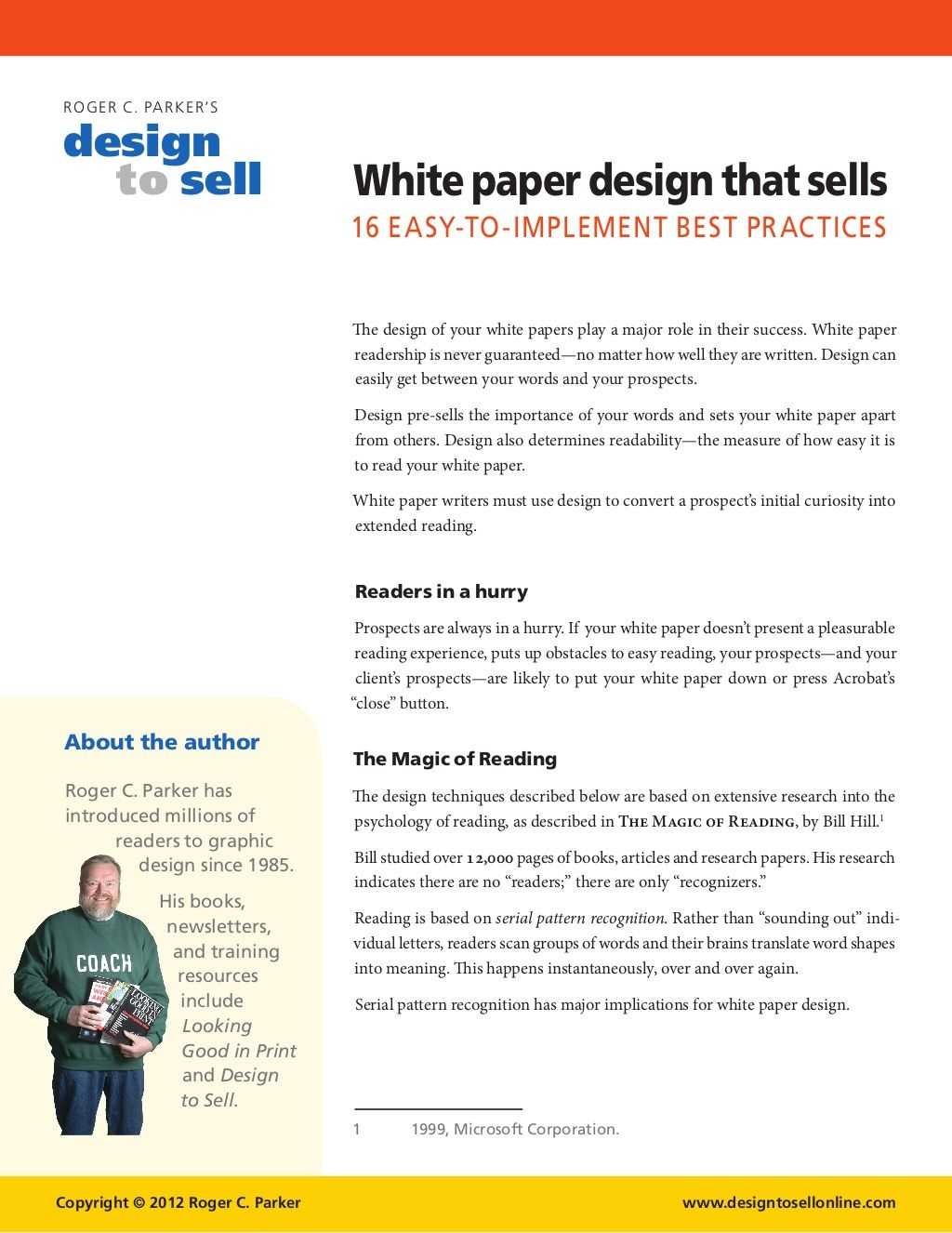 White Paper Design Tips | White Paper Design That Sells Inside White Paper Report Template
