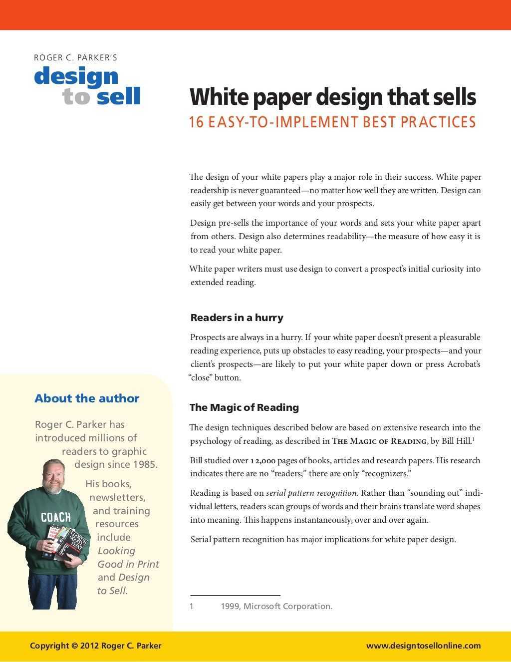 White Paper Design Tips | White Paper Design That Sells Inside White Paper Report Template