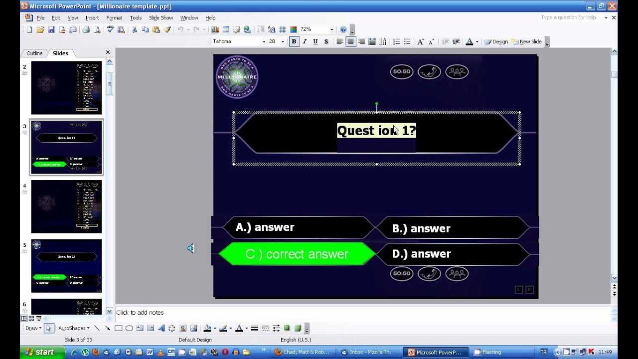 Who Wants To Be A Millionaire Powerpoint In Who Wants To Be A Millionaire Powerpoint Template