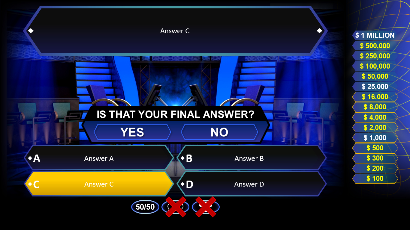 Who Wants To Be A Millionaire? | Rusnak Creative Free With Who Wants To Be A Millionaire Powerpoint Template